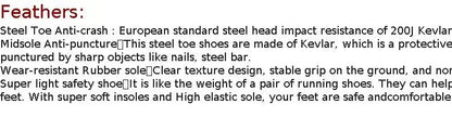 Insulation Men Work Boots Puncture-Proof Safety Shoes Steel Toe Welder Protective Shoes Indestructible Shoes Work Shoes Sneakers