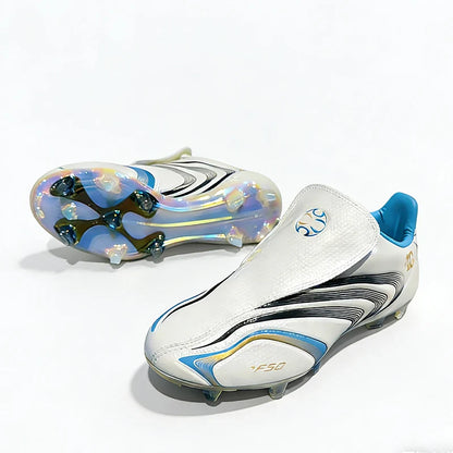 High Quality Mens Soccer Shoes F50 Training Non-Slip Turf Soccer Cleats Boys TF/FG Football Sneakers Chuteira Campo 39-45