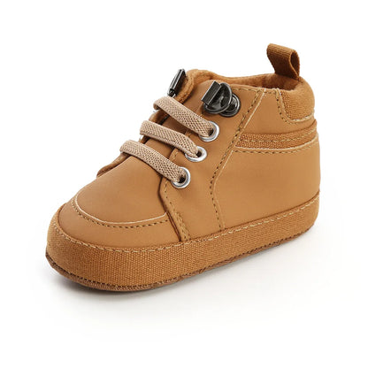 Baby Sneakers Infant Boys Girls Sports Shoes Toddler Casual Cotton Sole Anti-slip PU First Walkers Crawl Crib Basketball Shoes