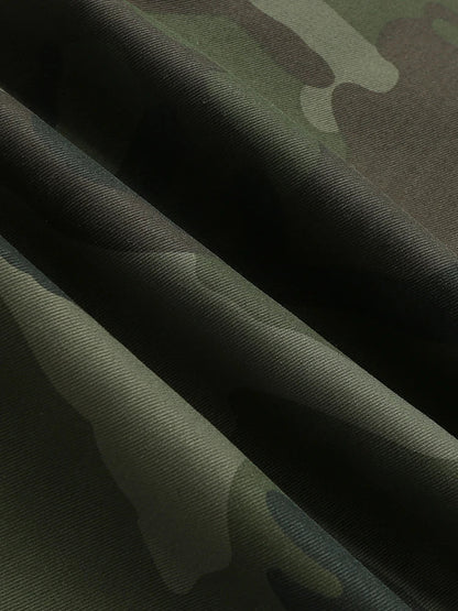 Men's  Camouflage Cargo Pants Sweatpants Outdoor Bunched Long Trousers  Casual Autumn Multi-Pocket Durable Workwear Male Trouser