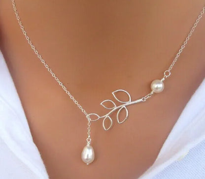 Jewelry Leaves Bird Pendant Necklace Maxi Statement Necklace Chokers Necklace