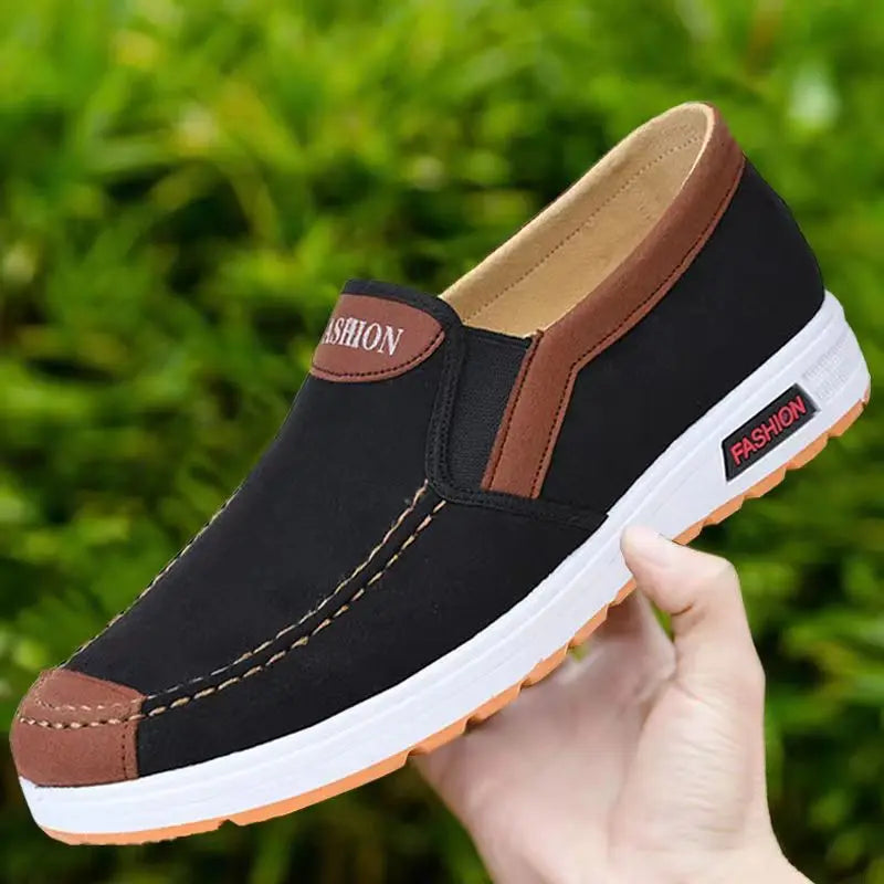 Men's Fashion Casual Shoes – Breathable Leather Sneakers, Sizes 40–47