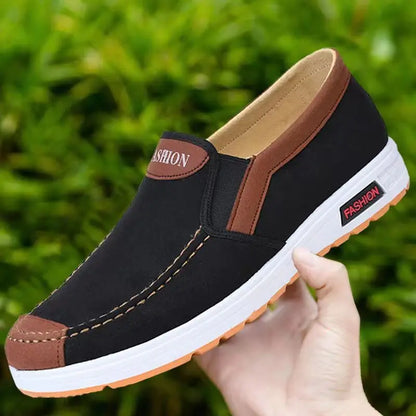 Men's Fashion Casual Shoes – Breathable Leather Sneakers, Sizes 40–47