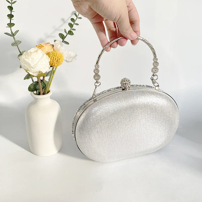 Bling Wedding Clutch Bag Party Purse and Handbag Women's Evening Bag Luxury Design Chain Shoulder Bag