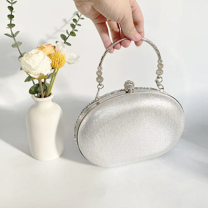 Bling Wedding Clutch Bag Party Purse and Handbag Women's Evening Bag Luxury Design Chain Shoulder Bag