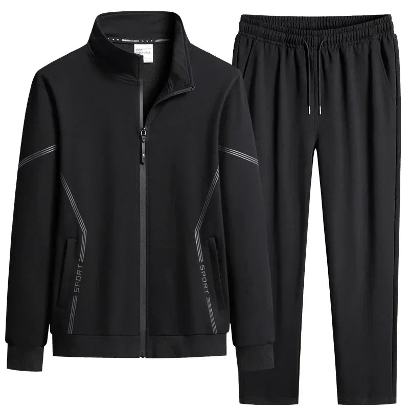Unisex Jogging Suit MEN Plus Size 6XL 7XL 8XL Men's Tracksuit Suit New Arrive Tracksuit Mens Casual Solid Solor Sweatpant Set