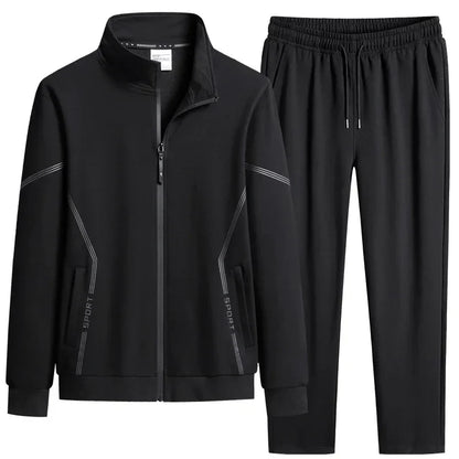 Unisex Jogging Suit MEN Plus Size 6XL 7XL 8XL Men's Tracksuit Suit New Arrive Tracksuit Mens Casual Solid Solor Sweatpant Set