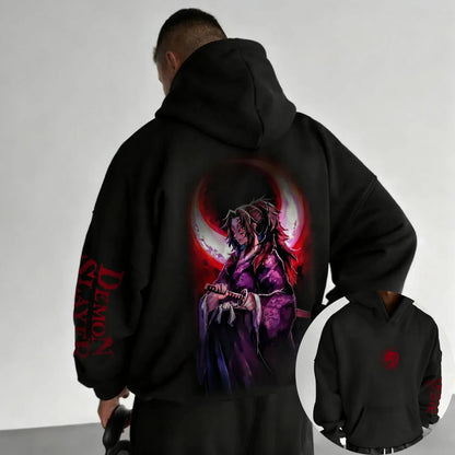 Demon Slayer Anime Co Branded Hoodie 2026 Autumn/Winter Men's  Sports Casual Japanese Harajuku Parent Child Sweater Top