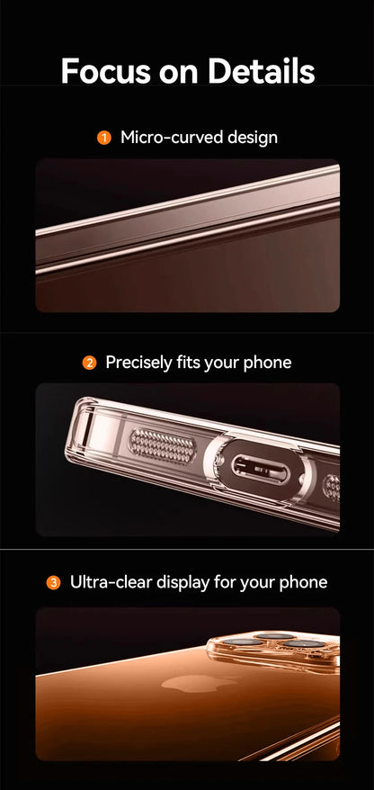 Clear Case For iPhone 17 Pro Max Anti-drop Transparent Cover Non-yellowing Shockproof Ultra Slim Cover Screen Protection