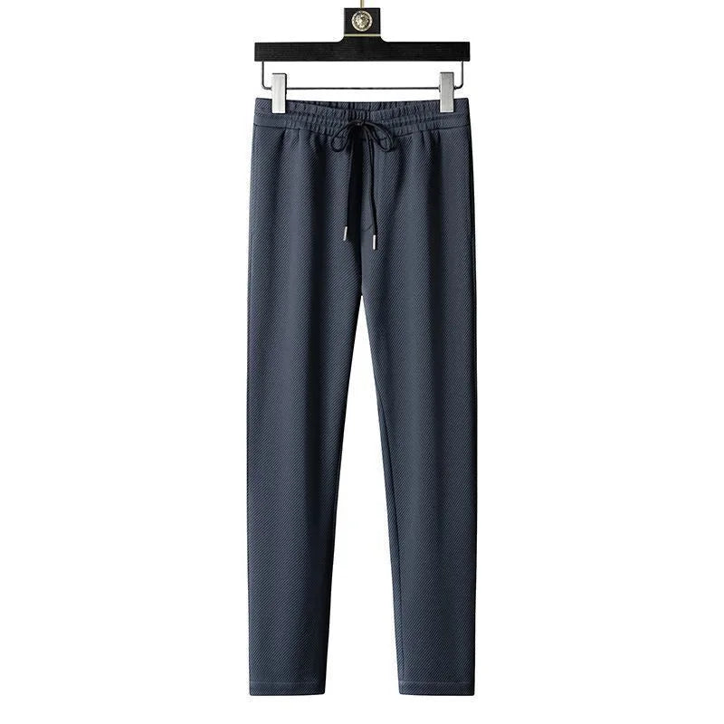 Spring and Autumn New Sportswear Suit Men's Casual Breathable High-end Jacket Trousers Stand-up Collar Zipper Open Mens Clothes