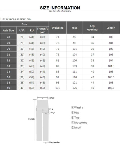Business Jeans Men's Spring Thin Casual Straight Fashion Loose Brand Pants Comfortable Male Denim Trousers Versatile