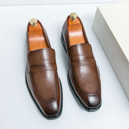 Men's Dress Shoes Classic Casual Business Leather Shoes Men Retro Oxfords Formal Social Wedding Office Leather Shoes For Men