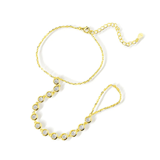 3mm Moissanite Bracelets for Women Girls 15-20cm Adjustable Chain 925 Sterling Silver Plated 18k Dainty Bubble Bracelet