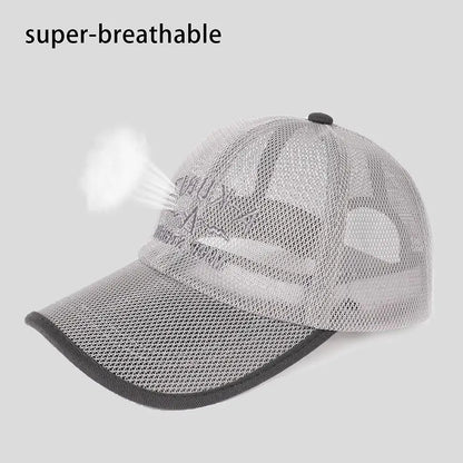 Summer Mesh Baseball Cap for Men Adjustable Visor Hat Quick Dry Breathable Sun Hats For Women Men snapback Outdoor Sports caps