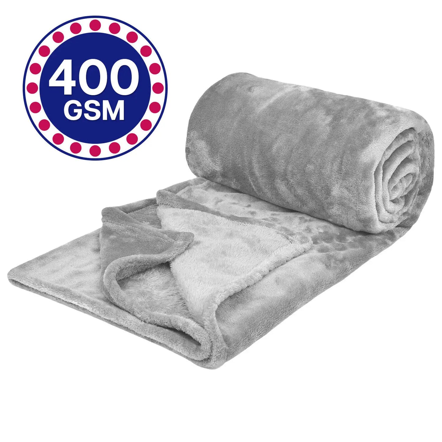 Fleece Blanket Solid Throw Blankets for Couch & Bed, Plush Cozy Fuzzy Blanket Super Soft & Warm Blankets for Fall and Winter