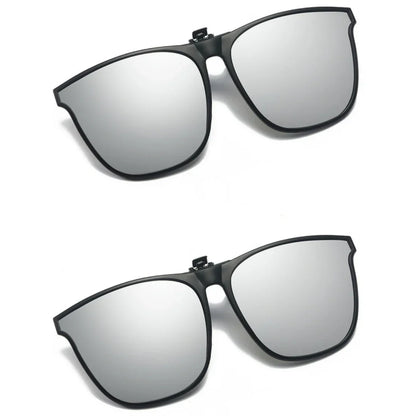 New PC Clip Sunglasses for Outdoor Fishing and Driving. Clip Sunglasses for Day and Night Use.