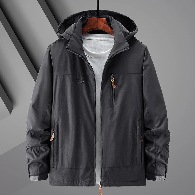 Casual Warm Military Tactical Coat Men Large Size Jacket Autumn Winter Padded Thickened Outdoor Punching Hiking Jacket Men's Top