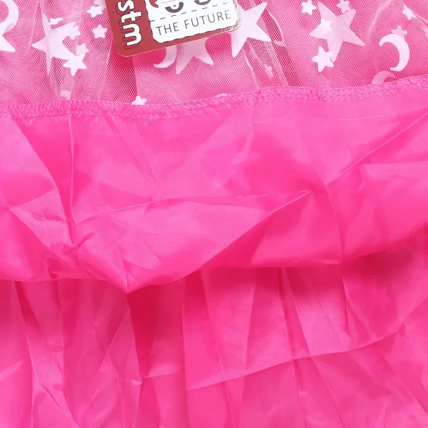 2025 Girls Princess Dress Kids Cute JOJO Siwa T Shirt Pleated Dresses Children Summer Vestidos Cartoon Birthday Party Clothes