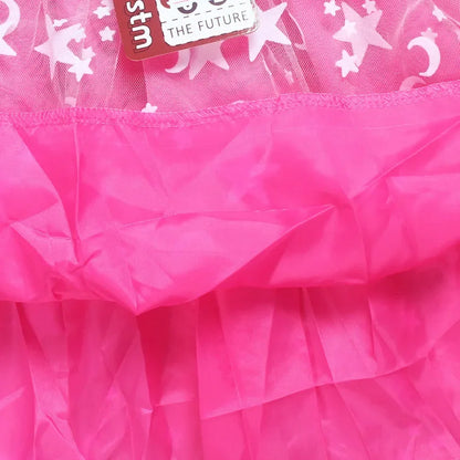 2025 Girls Princess Dress Kids Cute JOJO Siwa T Shirt Pleated Dresses Children Summer Vestidos Cartoon Birthday Party Clothes