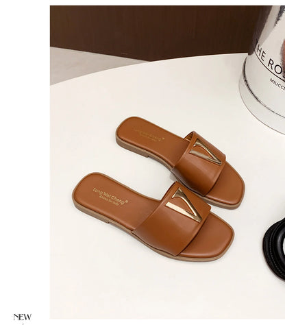 High Quality PU Purses And Sandals Sets Flat Shoes And Bag Set Matching Handbags For Women Slippers Flip Flops Women Shoes