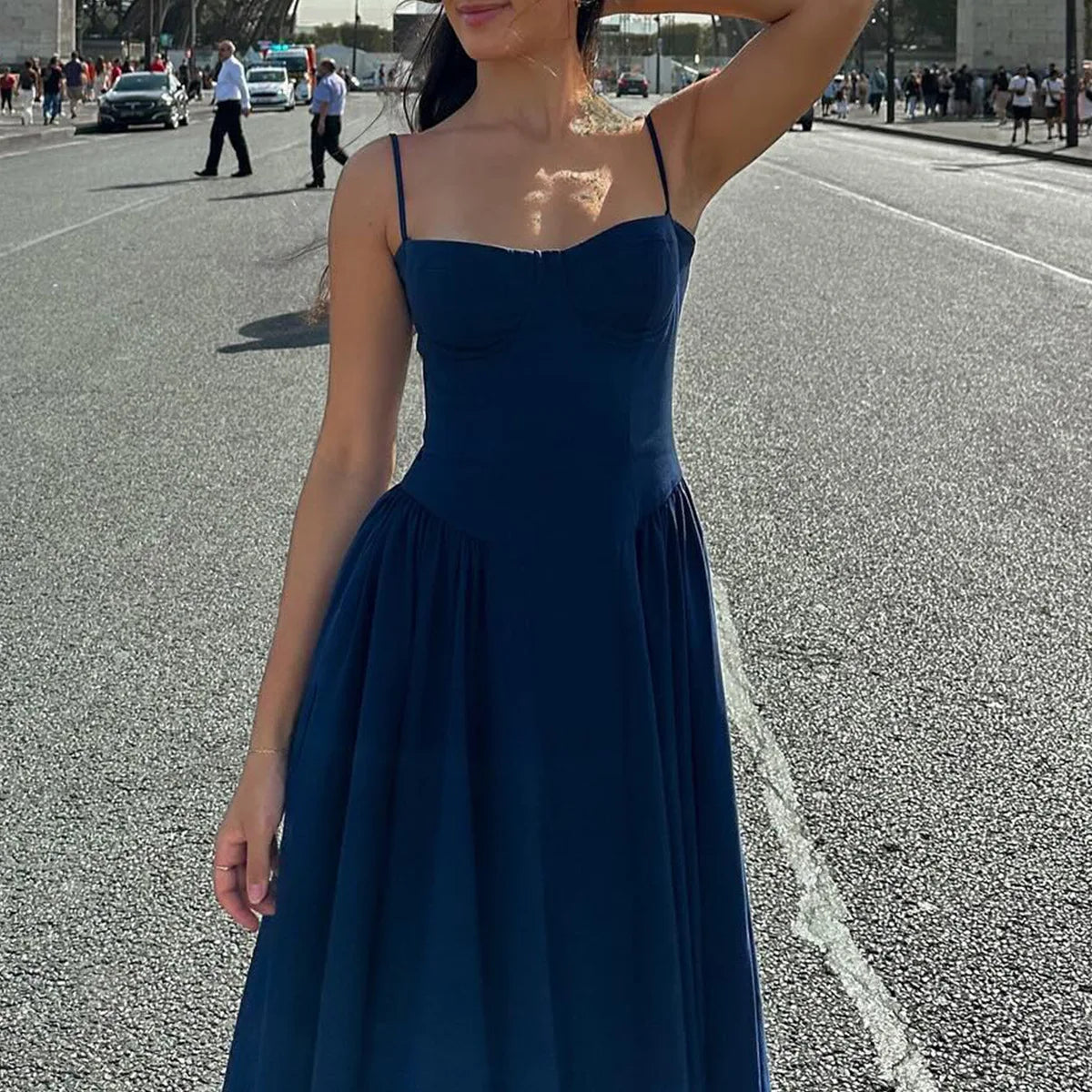 Summer Party Dresses 2025 New Arrivals Fit and Flare Elegant Midi Dress Red Night Date Dress