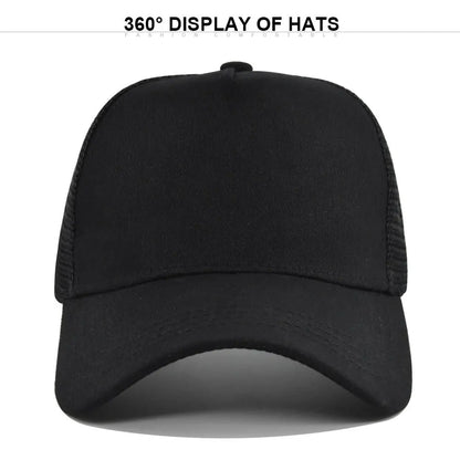Fashion SunHat Outdoors Trucker Hat Cotton Mesh BreathableBaseball Cap Women Men Summer Sunshade MeshCap Truck Hat Cap Wholesale
