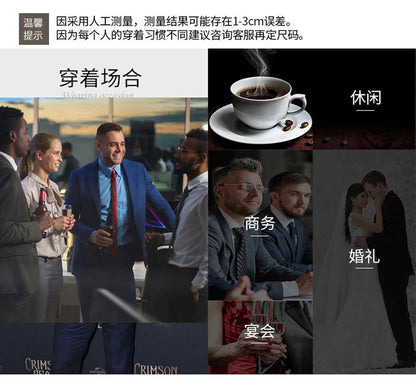 Suit (Blazer+ Vest + Pants) Men's Fashion Gentleman Business Outdoor Standing Collar Gentleman Wedding Work Casual MAO Suit