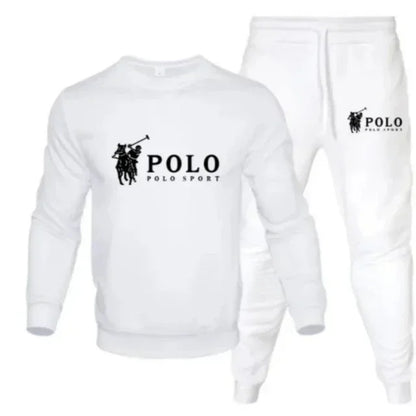Men's autumn  winter set Round-neck sweatshirt and jogging pants Fashionable outdoor fitness and leisure for autumn and winter