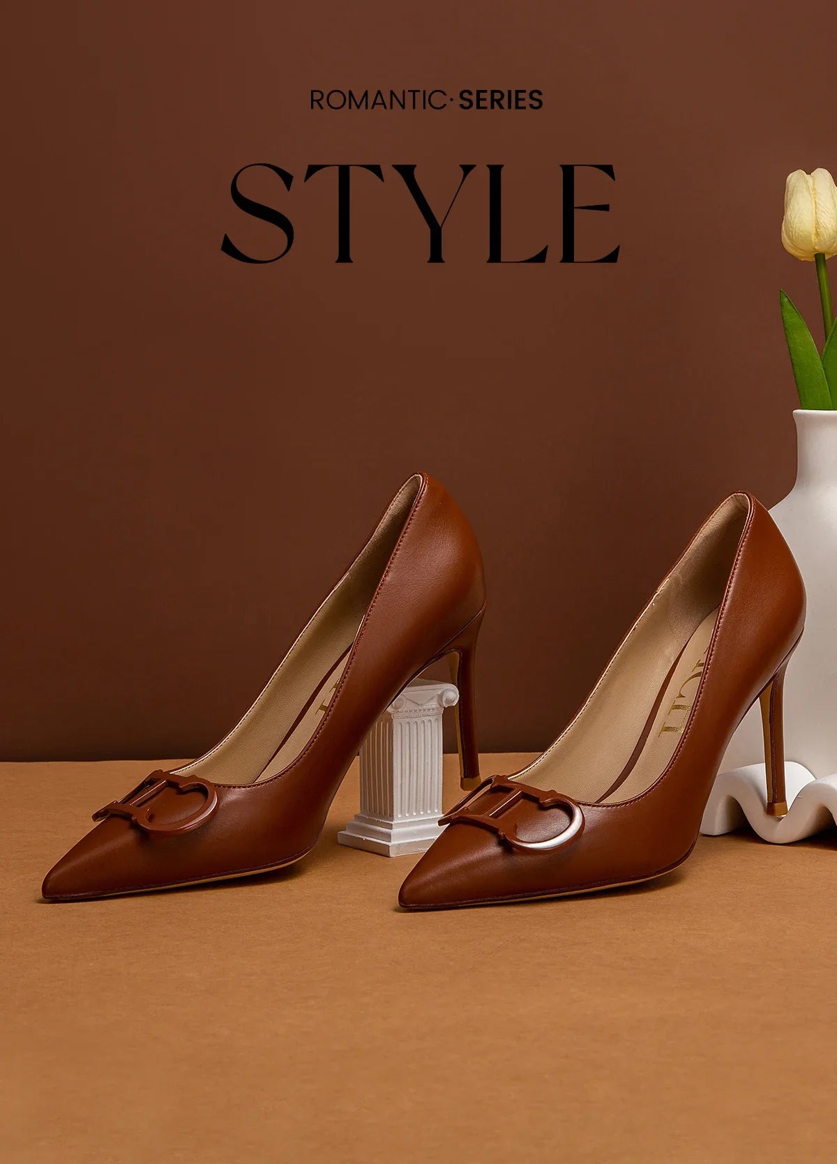 Woman shoes  High Heels New Pointed Metal Buckle Party Carnival Women's Shoes 9cm