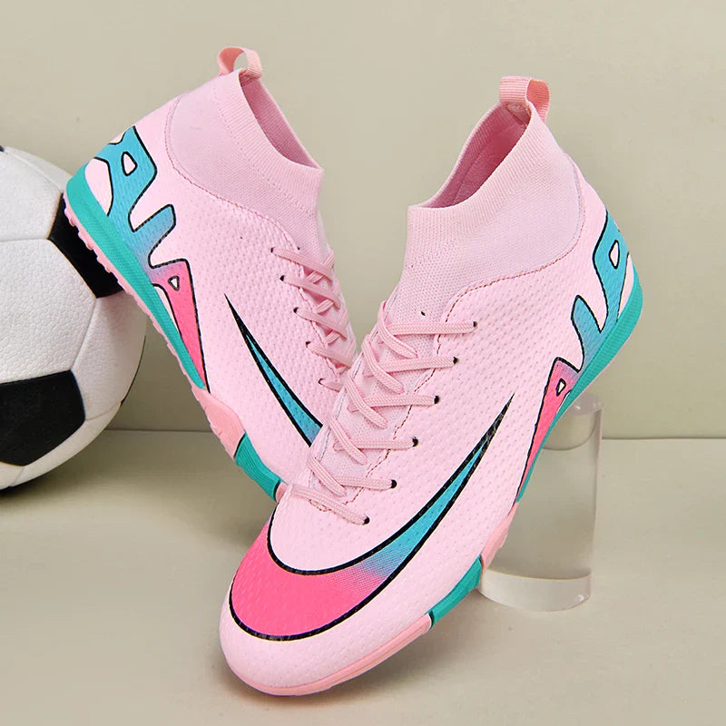 Men Professional Soccer Cleats FG/TF Football Boots Non Slip Breathable Training Shoes Outdoor Match Sneakers Grass Turf Sports