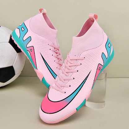 Men Professional Soccer Cleats FG/TF Football Boots Non Slip Breathable Training Shoes Outdoor Match Sneakers Grass Turf Sports