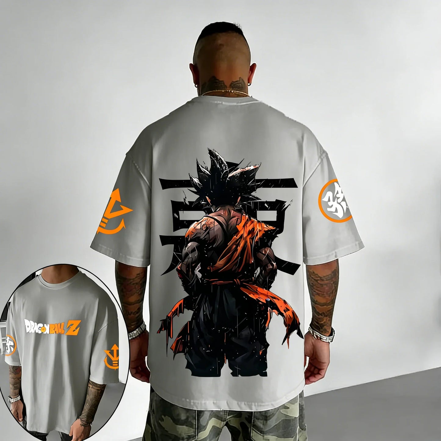 Anime Cotton T-shirt Summer New Style Co Branded Men's and Women's Street Hip Hop Loose Casual Short Sleeve Top
