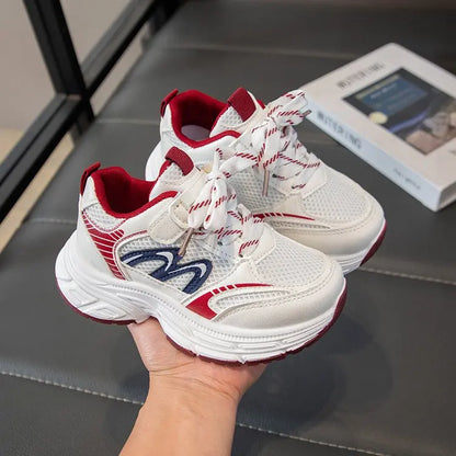 2026 Spring Autumn Children Chunky Mesh Sneakers Toddlers Boys Girls Casual Sports Shoes Patchwork School Kids Basketball Shoes