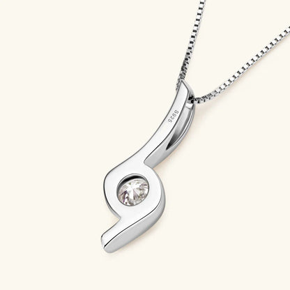 Sterling Silver 925 Real Moissanite Jewelry Set for Women 2.0ctw D Color Lab Diamond Stud Earrings Pendant Necklace Sets Gift