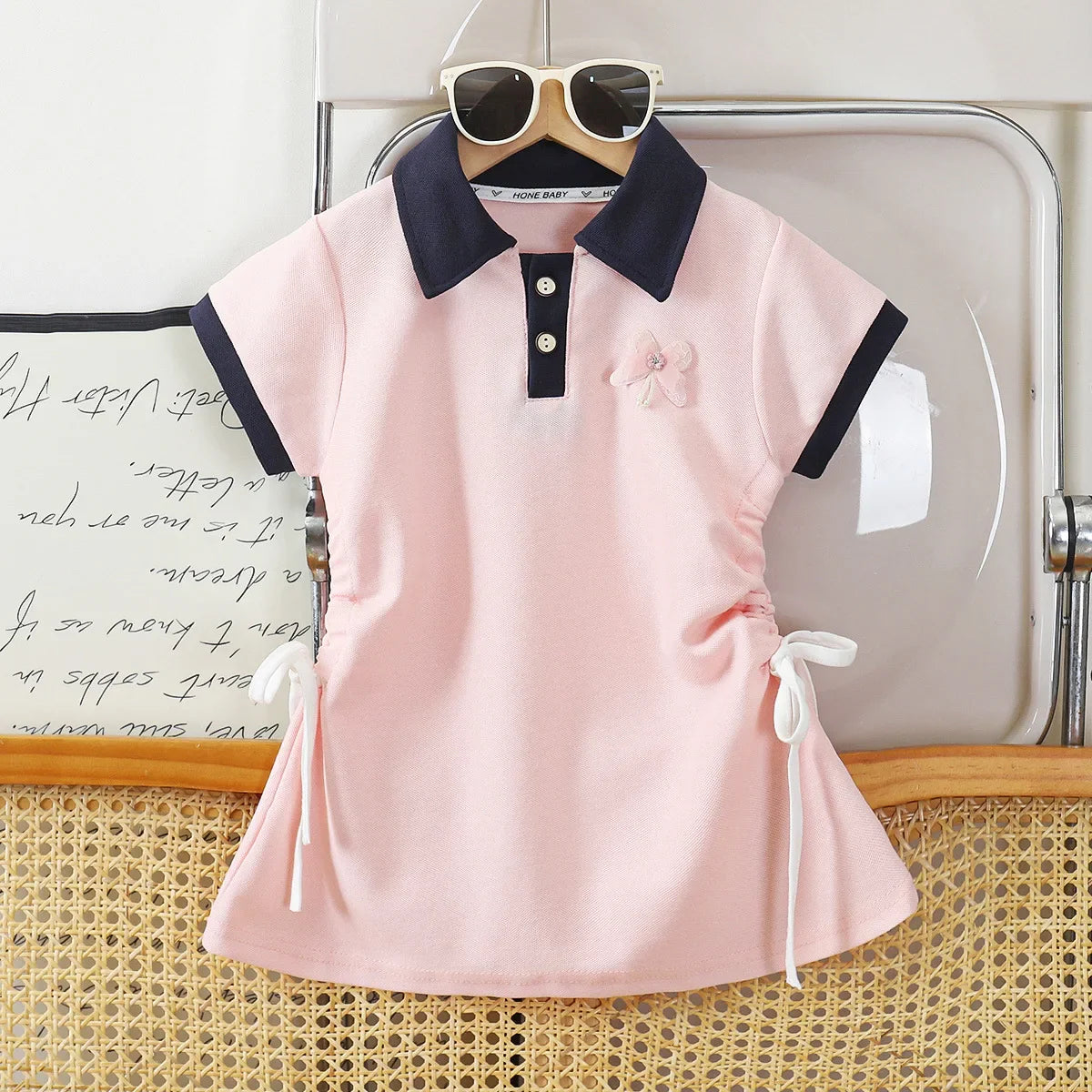 Girls Dresses Summer New Children Polo Shirts Dress For Baby Casual Clothes Kids Sports Costume Dress Outfits Girls