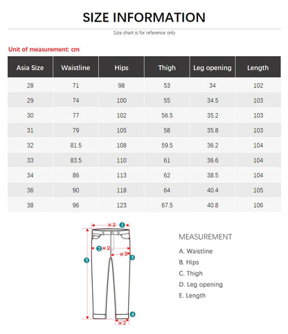 Men White Jeans Fashion Casual Classic Style Slim Fit Soft Trousers Male Advanced Stretch Pants