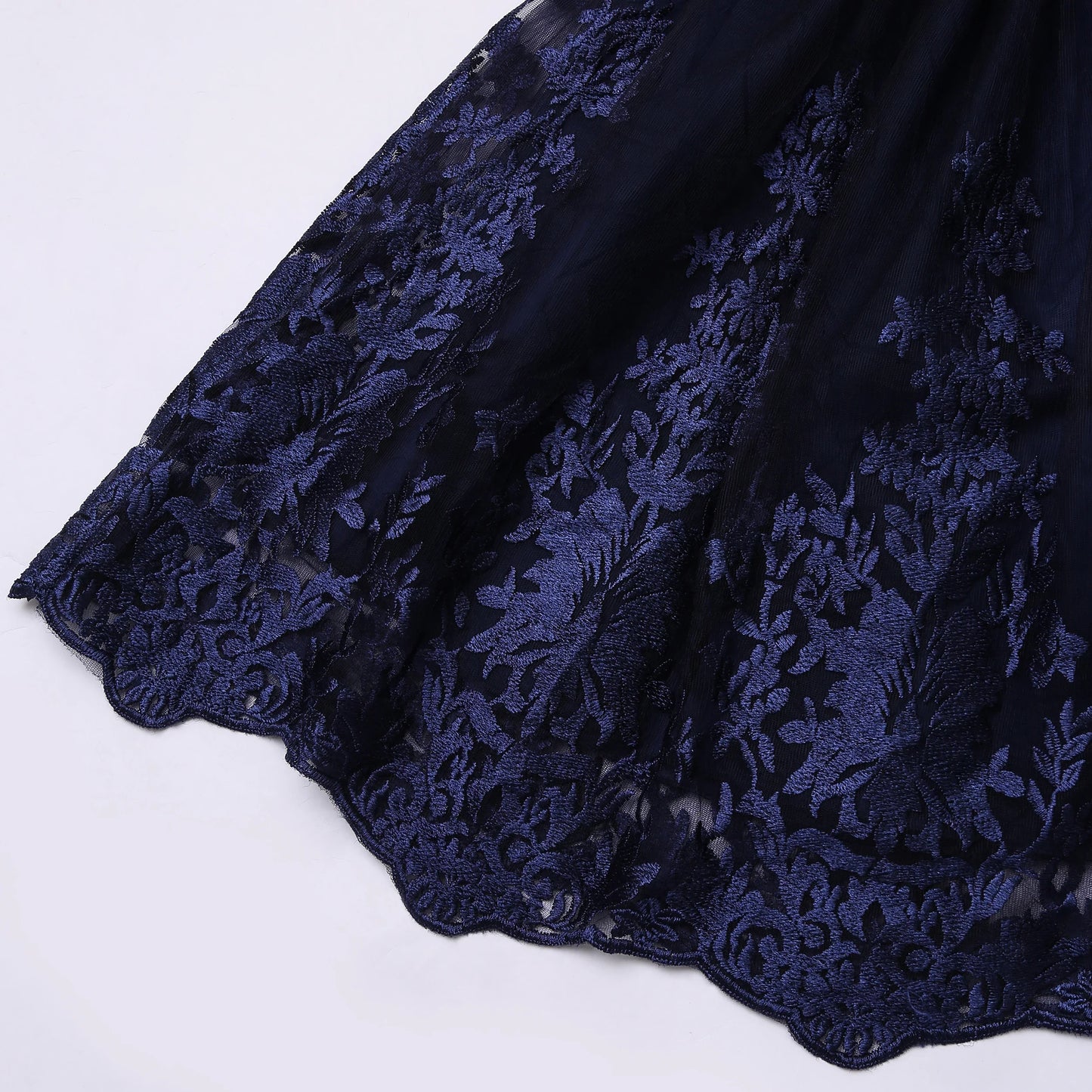 Europe and the United States cross-border new sleeveless undershirt embroidered princess dress girls flowers mesh dress flower