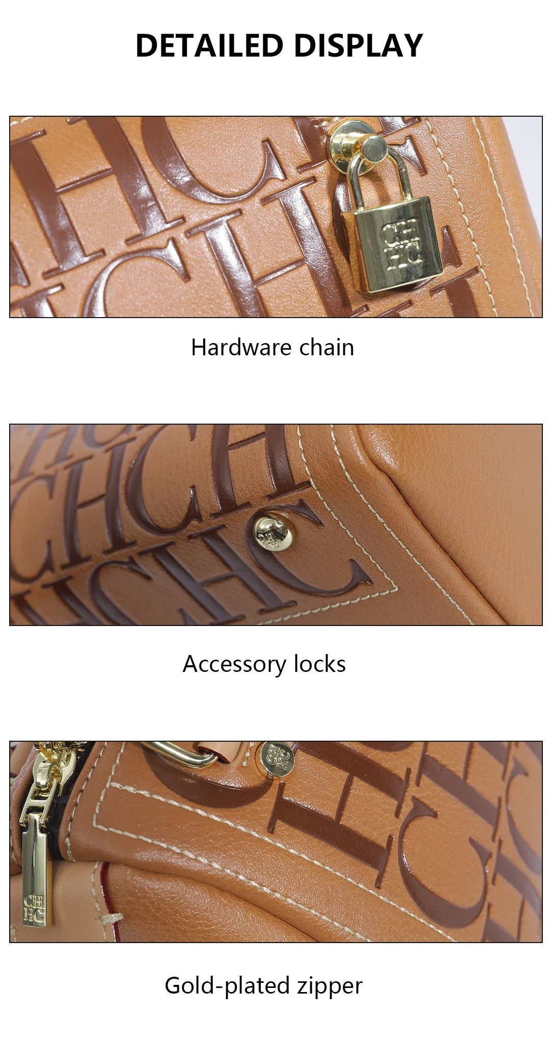 Bolsa Bucket Feminina CH Niche Brand Novo Design de Letras com Grande Capacidade 2025 Nova Bolsa Clássica Feminina