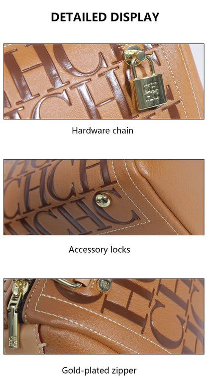 Bolsa Bucket Feminina CH Niche Brand Novo Design de Letras com Grande Capacidade 2025 Nova Bolsa Clássica Feminina