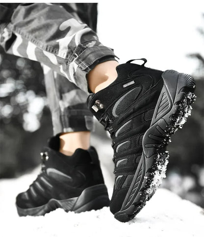 New Men's Boots Fashion Outdoor Boots Breathable Hiking Boots Autumn Shoes Sneakers lightweight Non-slip Men Desert Ankle Boots