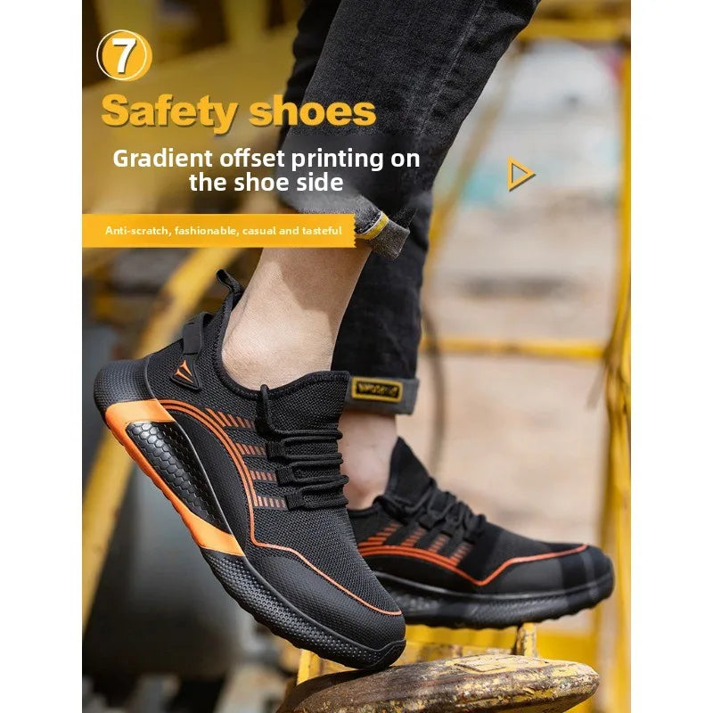 Labor Protection Shoes for Men and Women  Anti Smashing  Anti Piercing  Breathable and Lightweight