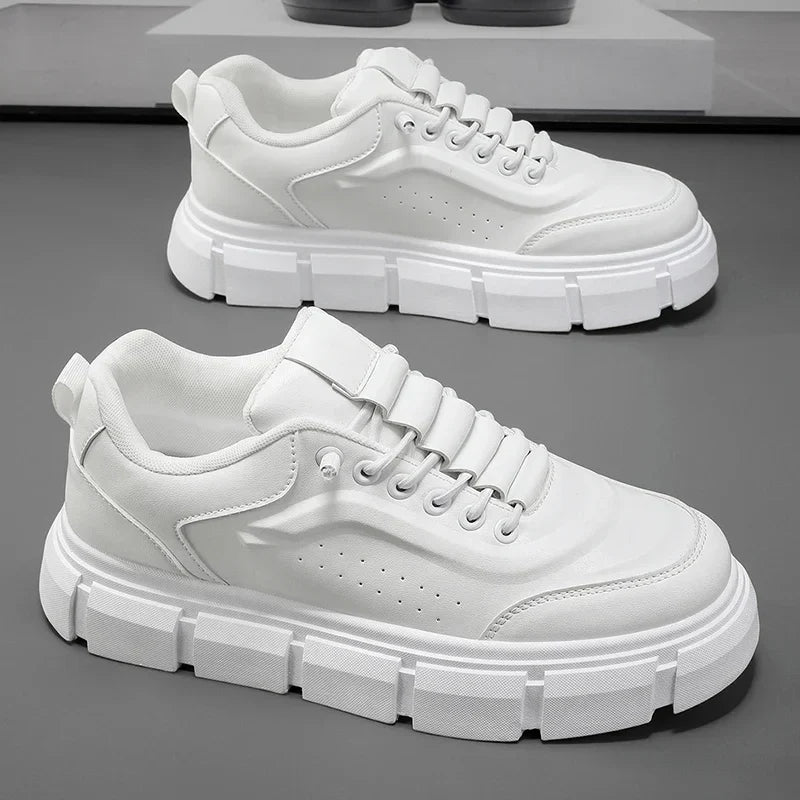 New Casual Shoes for Men 2025 Men's Oxford Shoes Retro Luxury Leather Shoes Fashion Breathable Sneakers Handmade Platform Boot