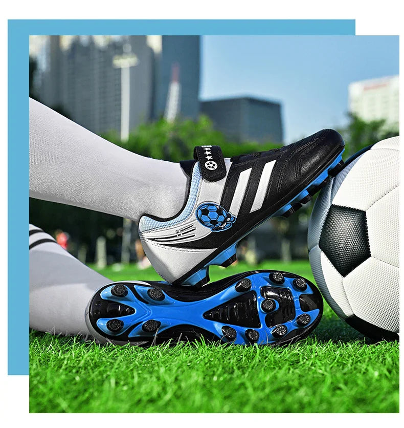 New Kids Turf Football Boots Training Shoes Soccer Shoes Drop Shipping Professional Match Grass Ultralight Cleats Boys Non-Slip