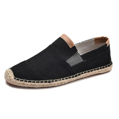 Mens Shoes Casual Male Breathable Canvas Shoes Men Chinese Fashion Soft Slip On Espadrilles For Men Loafers Driving Shoes