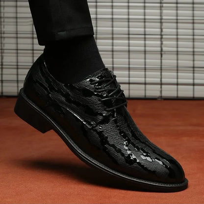 Social Shoe Male Leather Casual Spring Autumn Business Men's Formal Shoes Black Legitimate Clothing 2025 Trend Cheap Liquidation