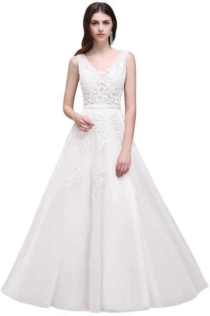 Gorgeous Pearl Pink Evening Dresses Illusion Strap Lace Appliques Square Neck V-Backless Gowns Slim A-Line Maxi Party Prom Dress