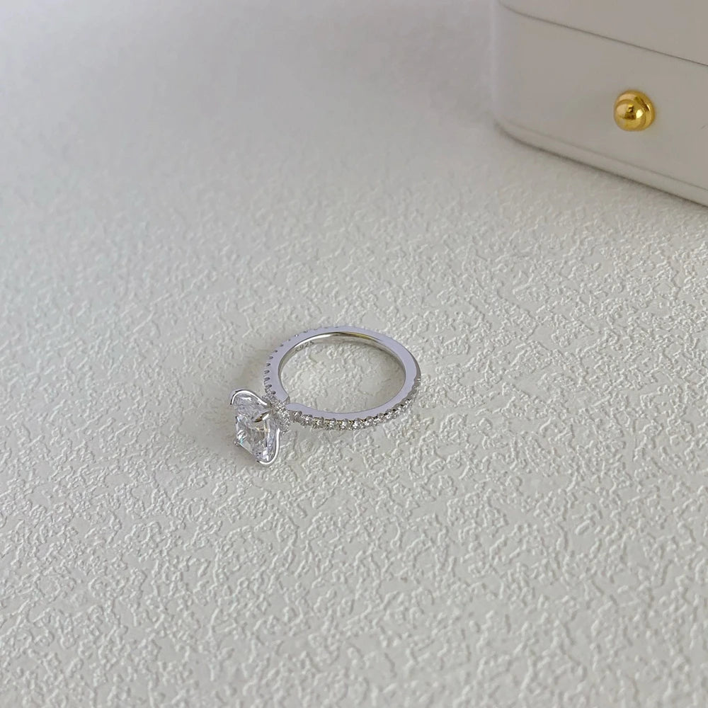 18K Gold Plated 925 Sterling Silver Crushed Ice Cut Lab Sapphire Gemstone Wedding Party Fine Jewelry Rings Wholesale
