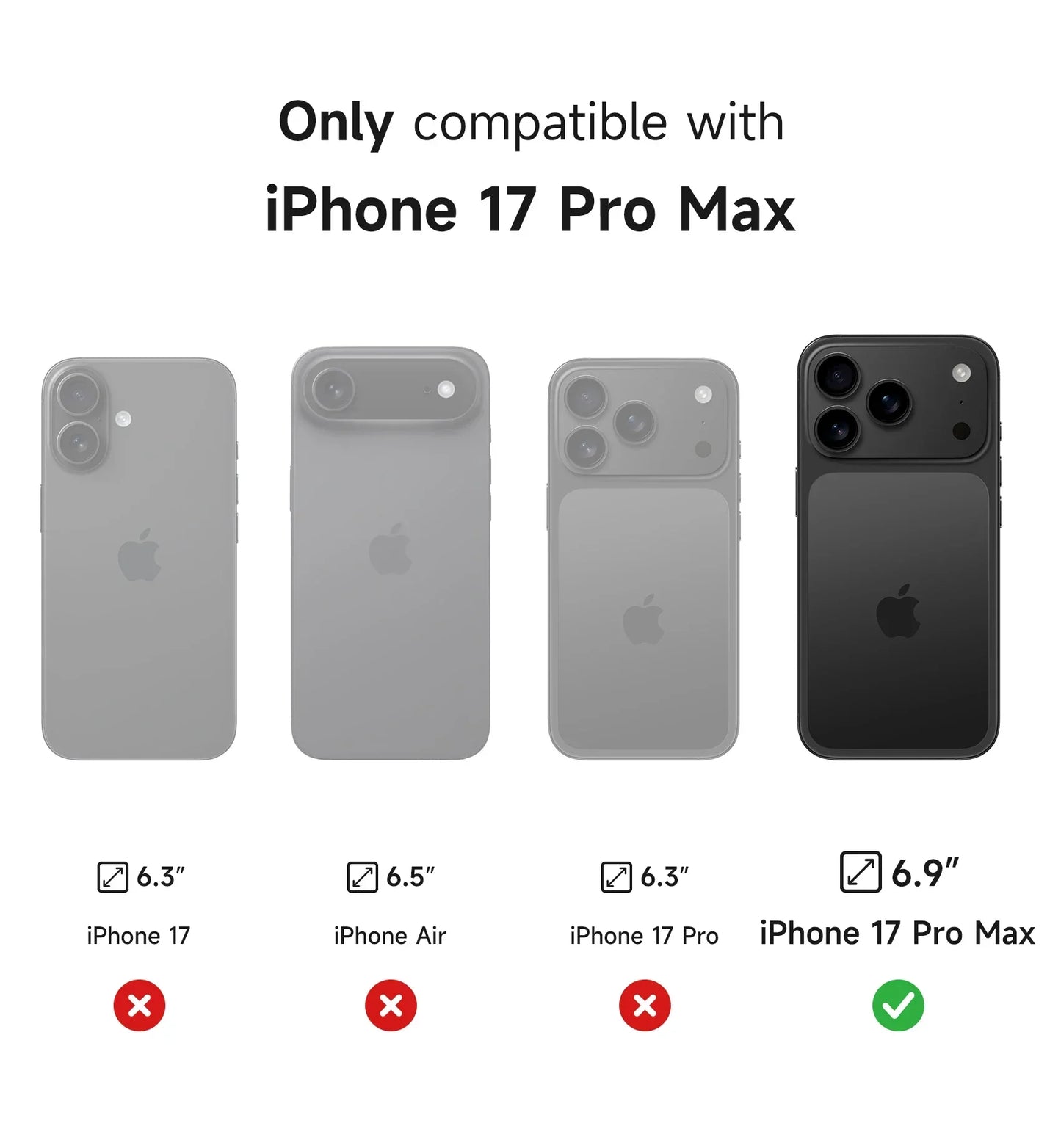 For iphone 17 pro max case with Camera Cover & Adjustable Kickstand Compatible With MagSafe Shockproof Magnetic Protective Cover