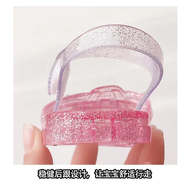 2025 New Summer Children's Sandals Little Princess Shoes Girls Sandals Baby Jelly Shoes Girls Beach Shoes