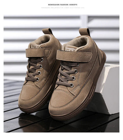 2025 Fashion Kids Sneakers Boys Girls Casual Board Shoes High Top Running Sports Shoes Children‘s Boots Non-slip Basketball New